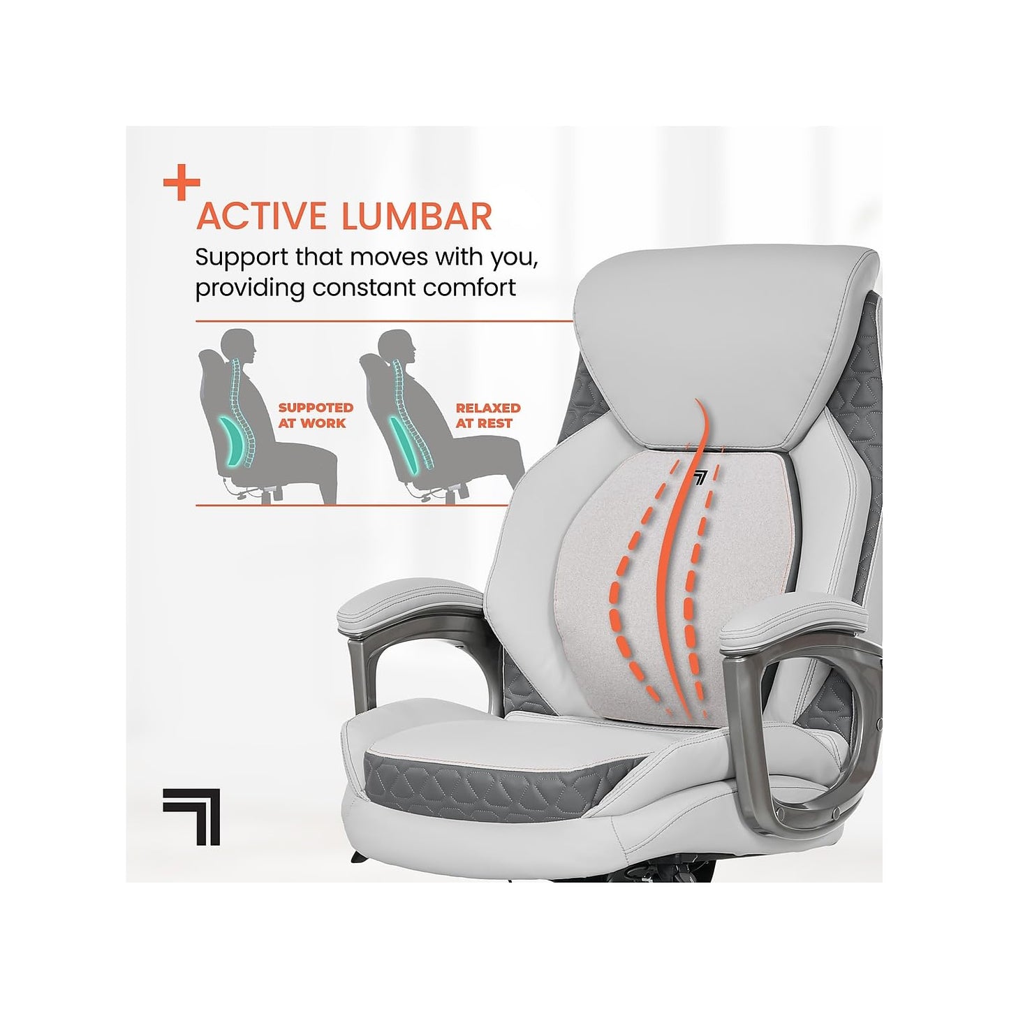 Ergonomic Massage Office Chair with Lumbar Support