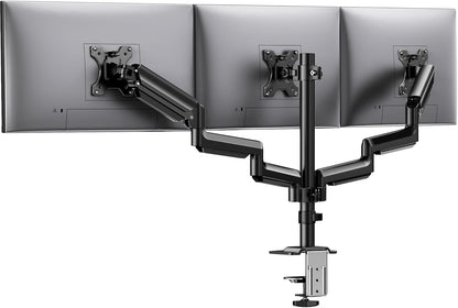 Triple Monitor Arm Desk Mount with Adjustable Stand