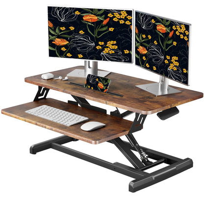 JOY worker Standing Desk Converter with Keyboard Tray