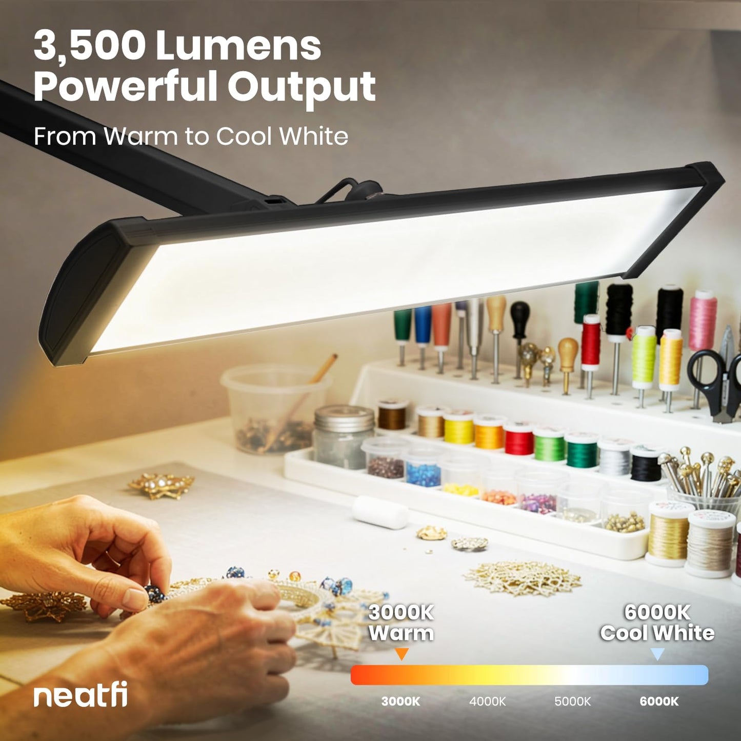 Ultra Bright LED Desk Lamp with Adjustable Shade