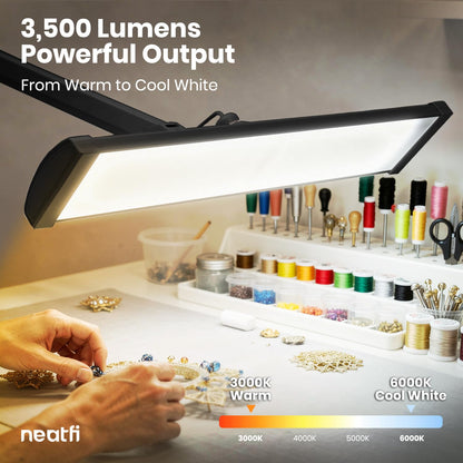 Ultra Bright LED Desk Lamp with Adjustable Shade