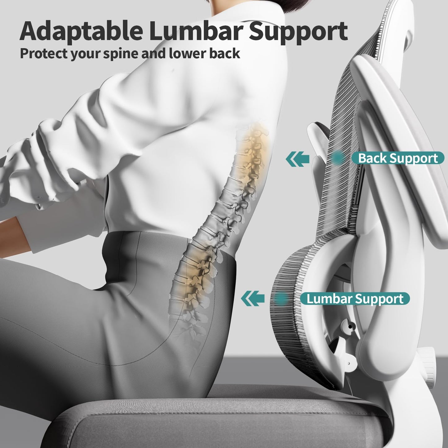Ergonomic Mesh Office Chair with Lumbar Support