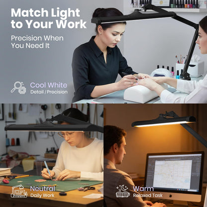 Ultra Bright LED Desk Lamp with Adjustable Shade