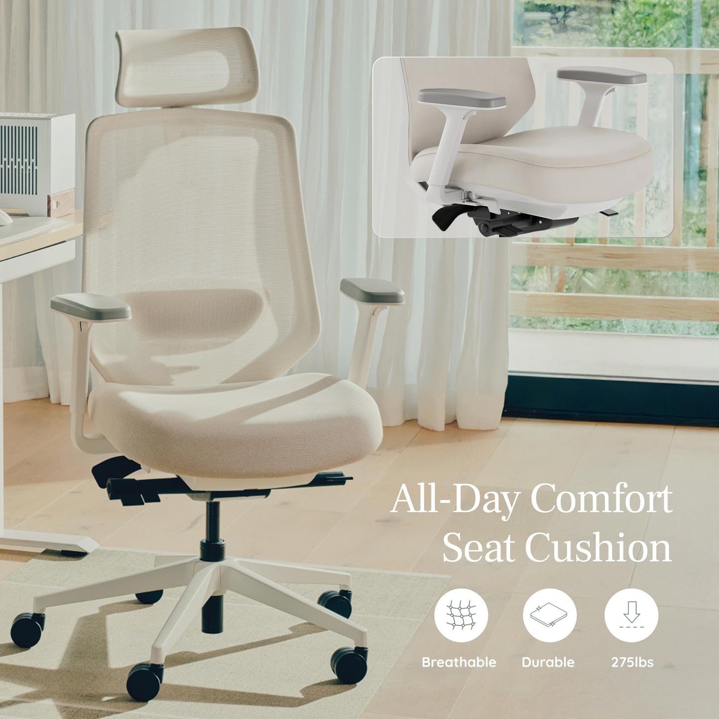 Ergonomic Mesh Office Chair with Adjustable Support