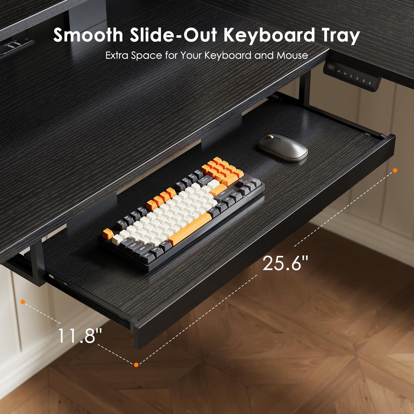 Reversible L Shaped Electric Standing Desk