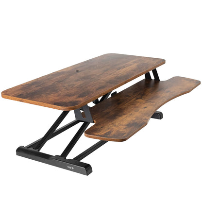 Height Adjustable Desk Converter with Dual Monitor Stand