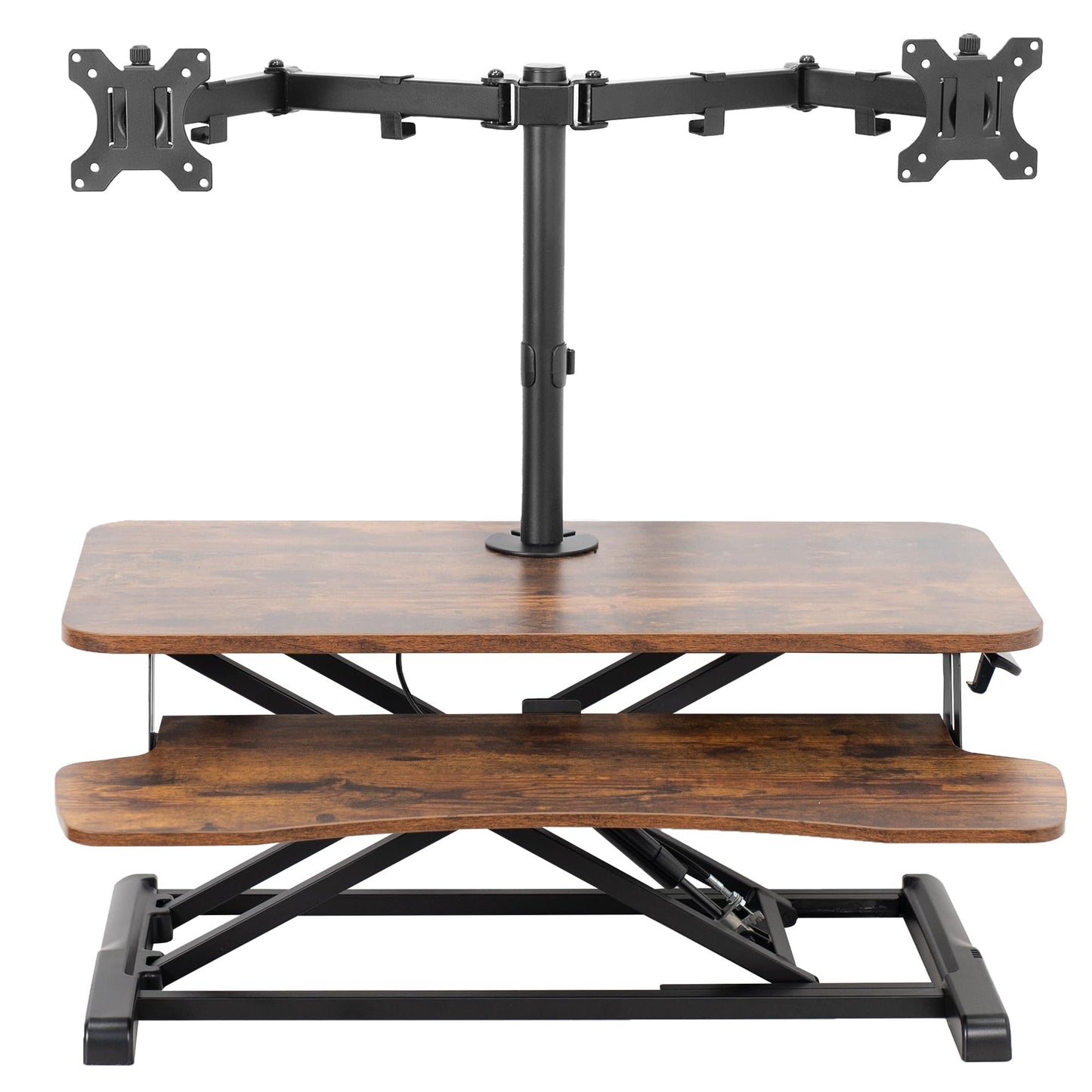 Height Adjustable Standing Desk Converter with Monitor Stand