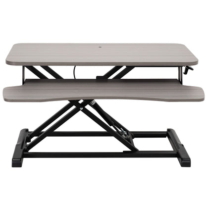 Height Adjustable Desk Converter with Dual Monitor Stand
