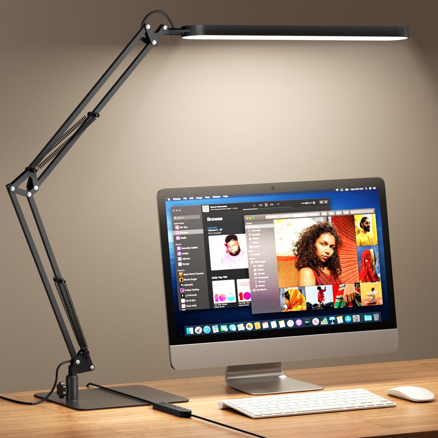 LED Desk Lamp with Adjustable Brightness and Modes