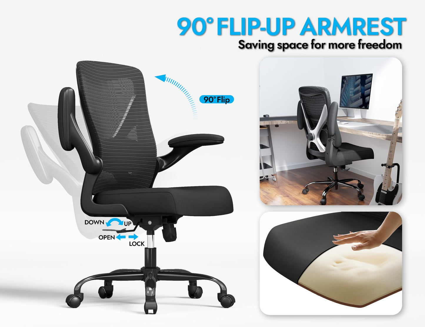 Ergonomic High Back Mesh Office Chair with Lumbar Support