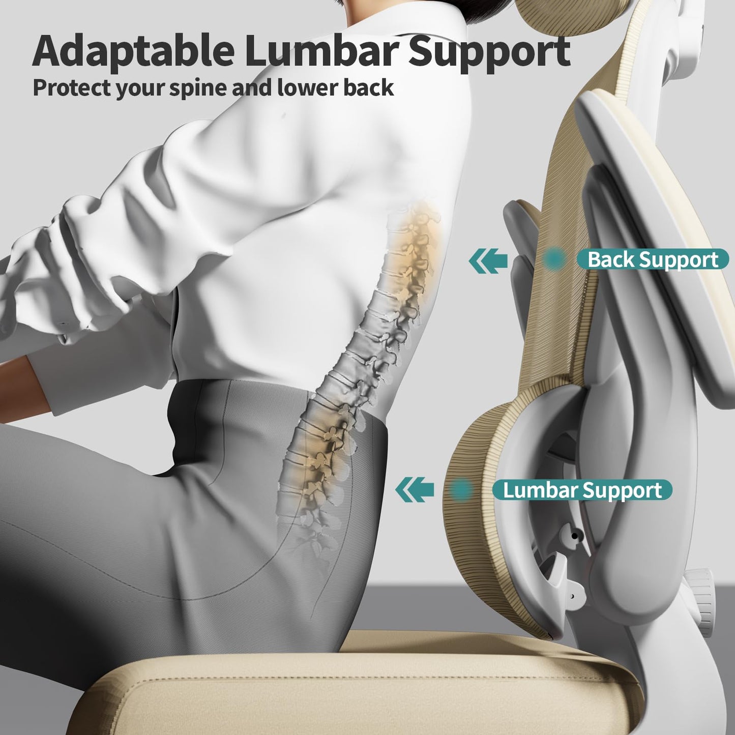 Ergonomic Mesh Office Chair with Adjustable Support
