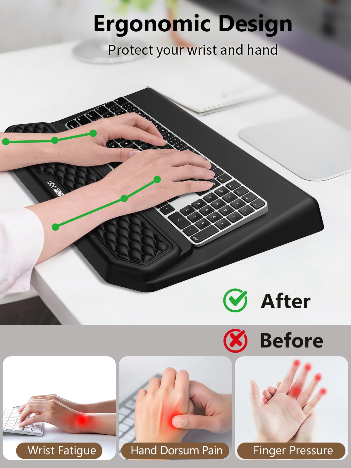 Ergonomic Keyboard Stand with Wrist Rest