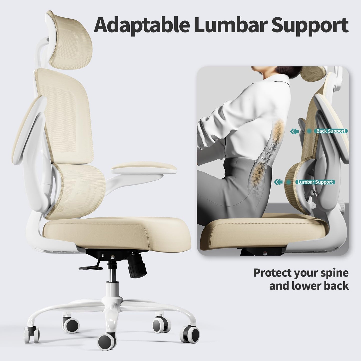 Ergonomic Mesh Office Chair with Adjustable Support