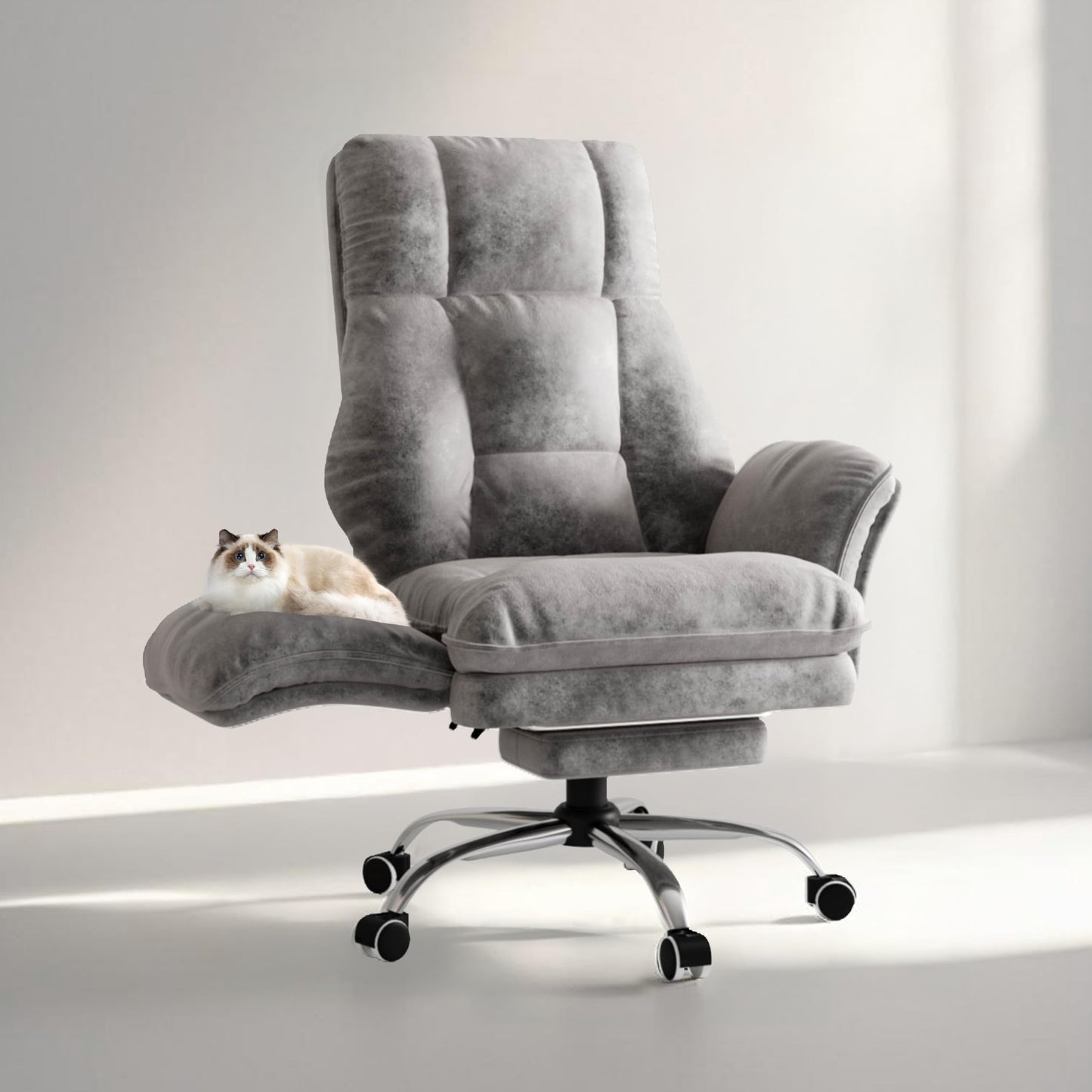 Big and Tall Ergonomic Office Chair with Flip Arms