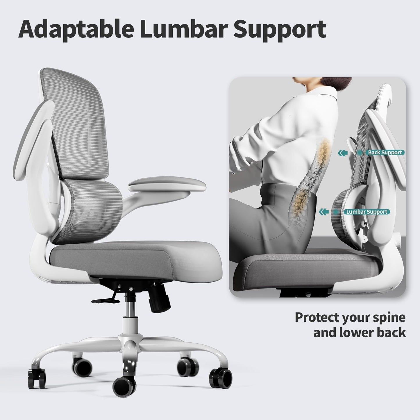 Ergonomic Mesh Office Chair with Lumbar Support