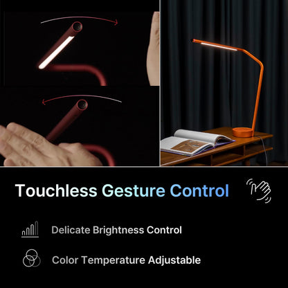 Gesture Control LED Desk Lamp with Adjustable Hinge
