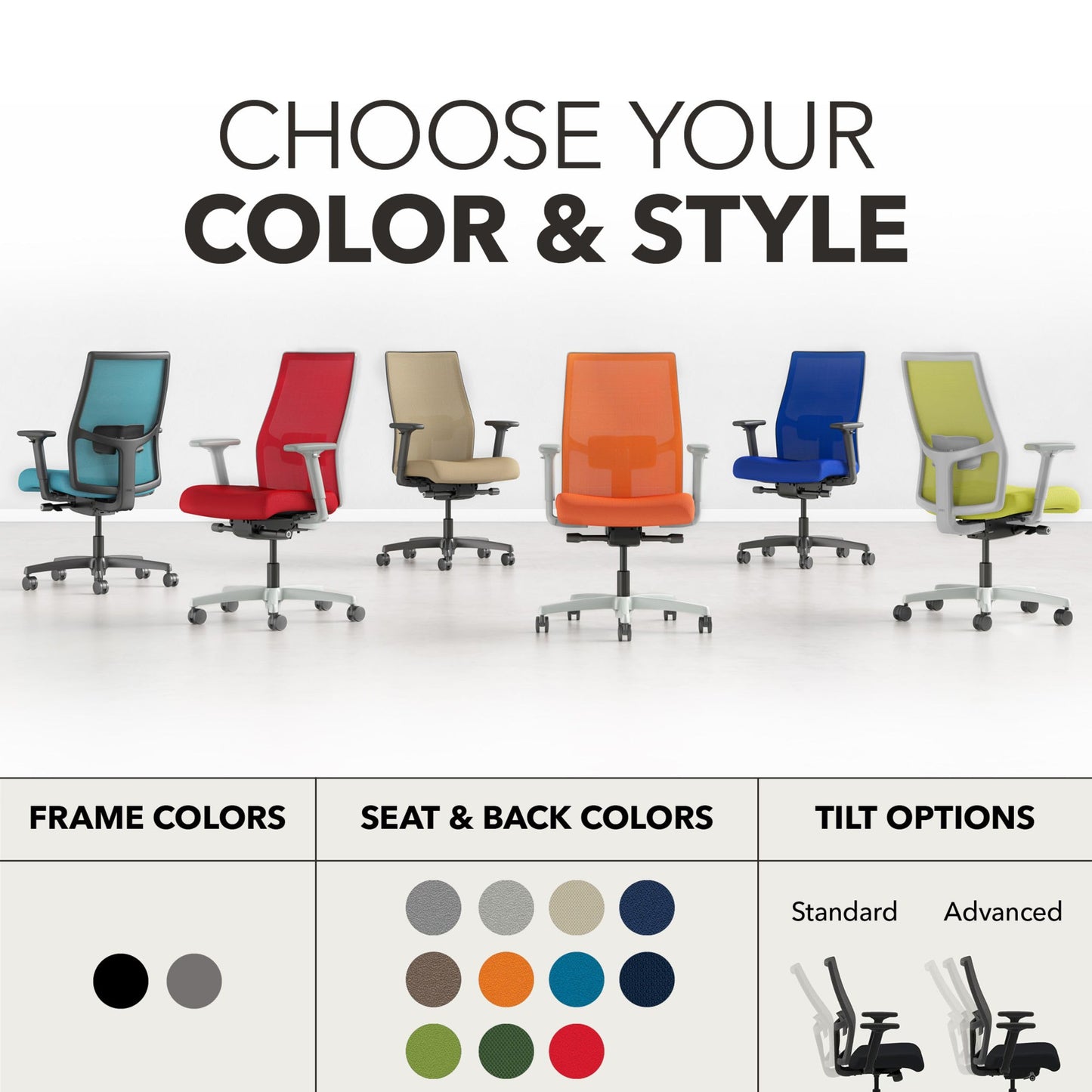 Ergonomic Office Chair with Adjustable Lumbar Support