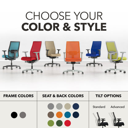 Ergonomic Office Chair with Adjustable Lumbar Support