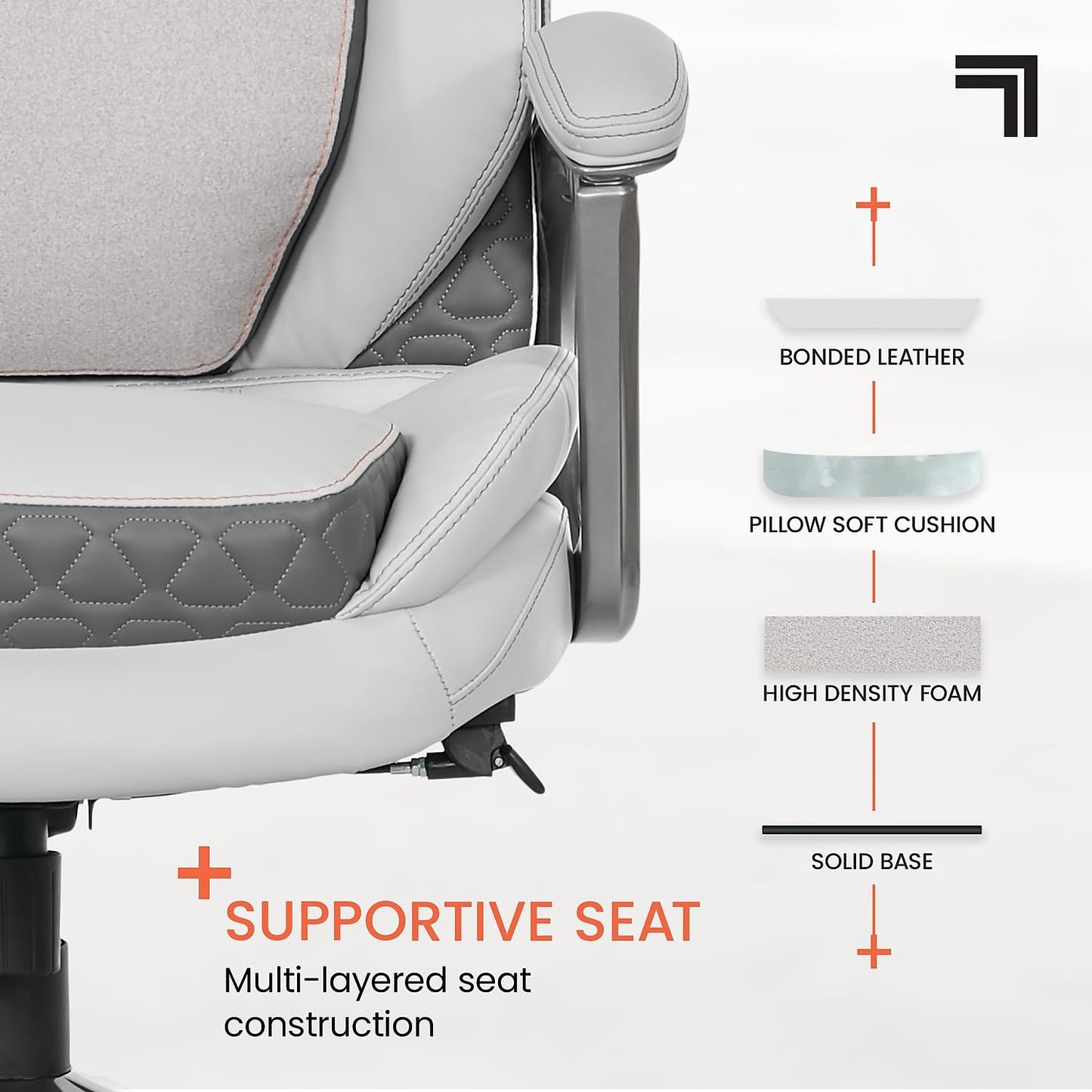 Ergonomic Massage Office Chair with Lumbar Support