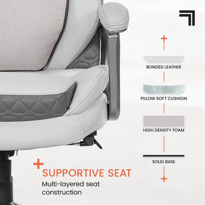Ergonomic Massage Office Chair with Lumbar Support