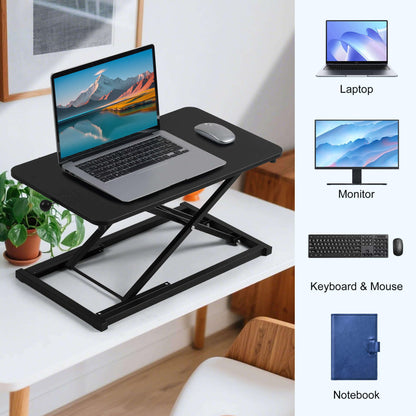 Height Adjustable Standing Desk Converter with Keyboard Riser