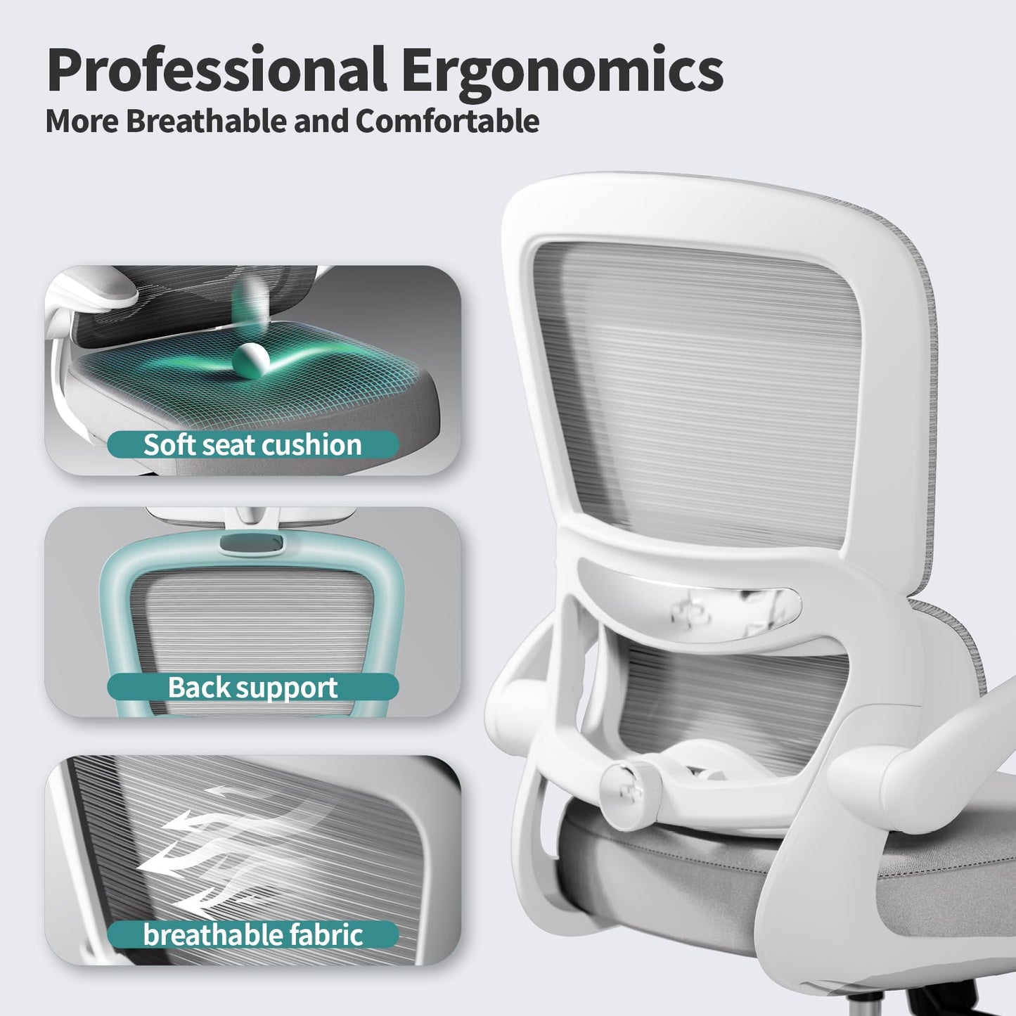 Ergonomic Mesh Office Chair with Lumbar Support