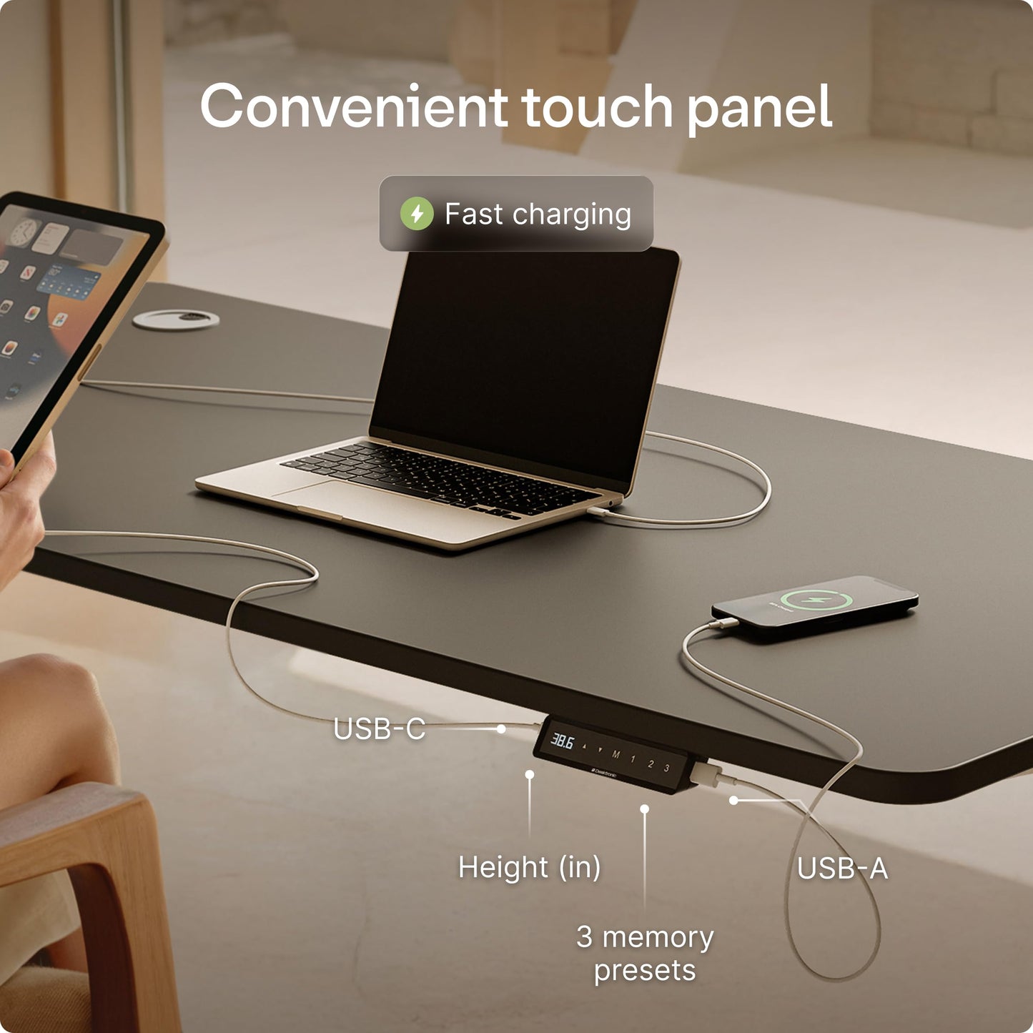 Electric Standing Desk for Home Office Workspace