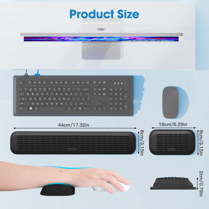 MEKASS Ergonomic Wrist Rest for Keyboard and Mouse