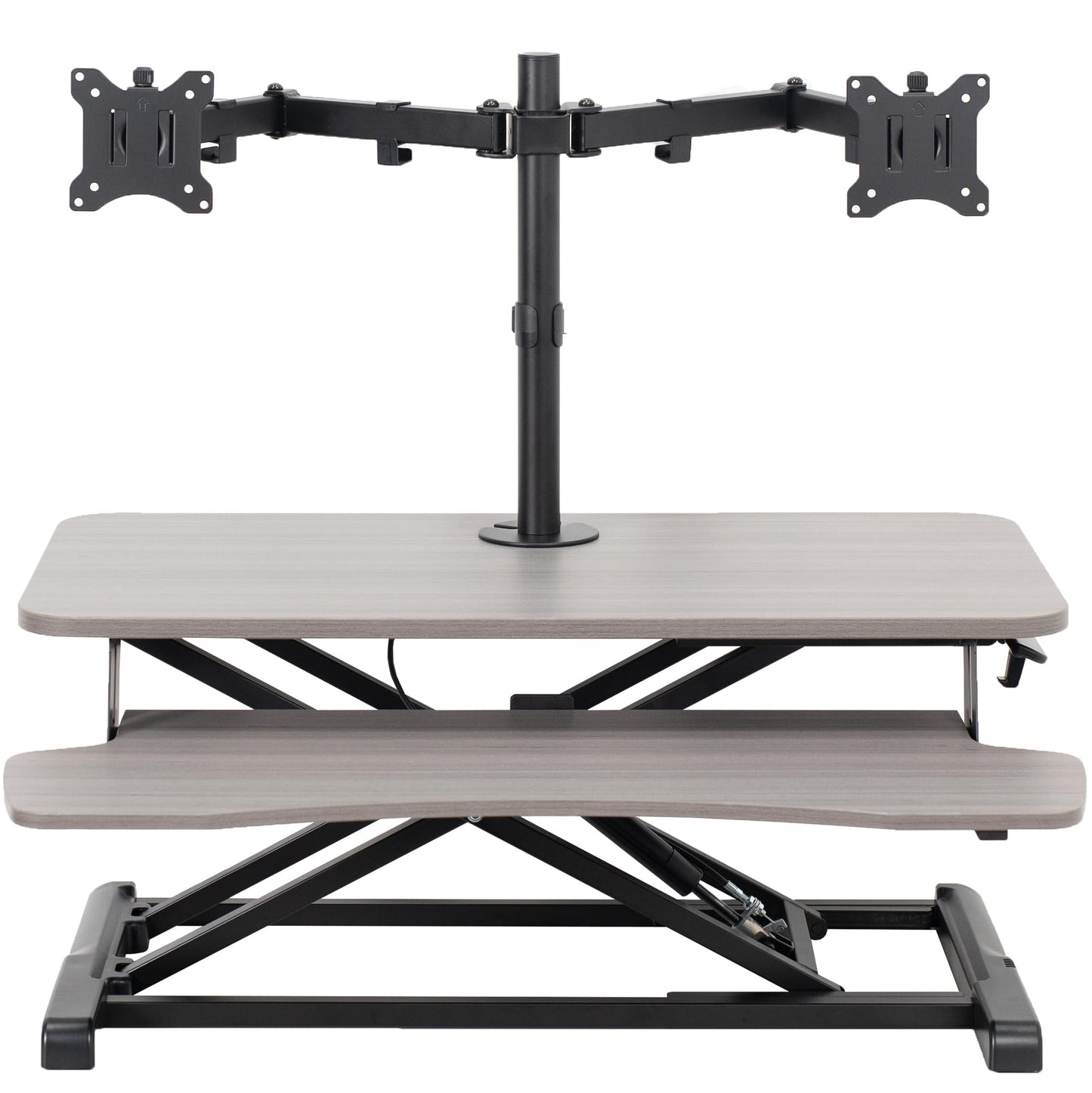 Height Adjustable Standing Desk Converter with Monitor Stand