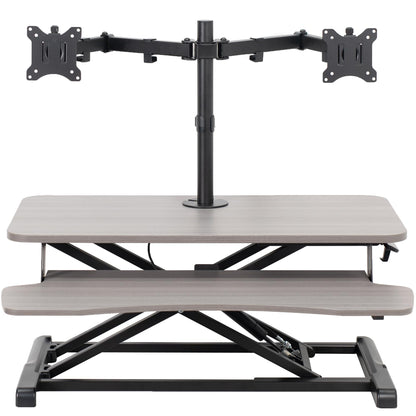 Height Adjustable Standing Desk Converter with Monitor Stand
