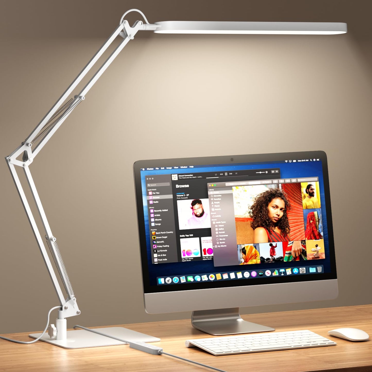 LED Desk Lamp with Adjustable Brightness and Modes