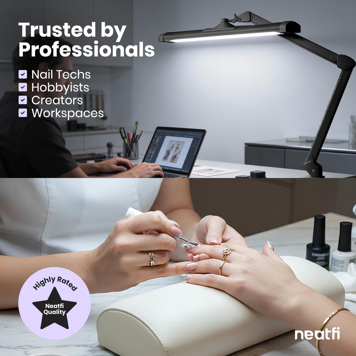 Ultra Bright LED Desk Lamp with Adjustable Shade
