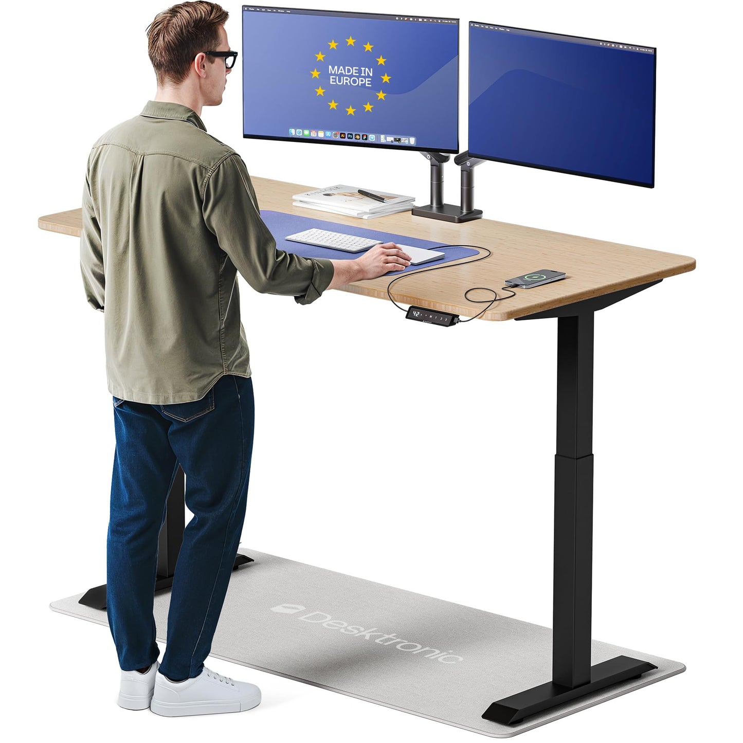 Electric Standing Desk for Home Office Workspace