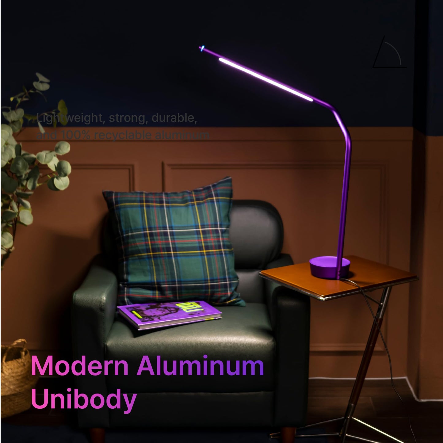 Gesture Control LED Desk Lamp with Adjustable Hinge