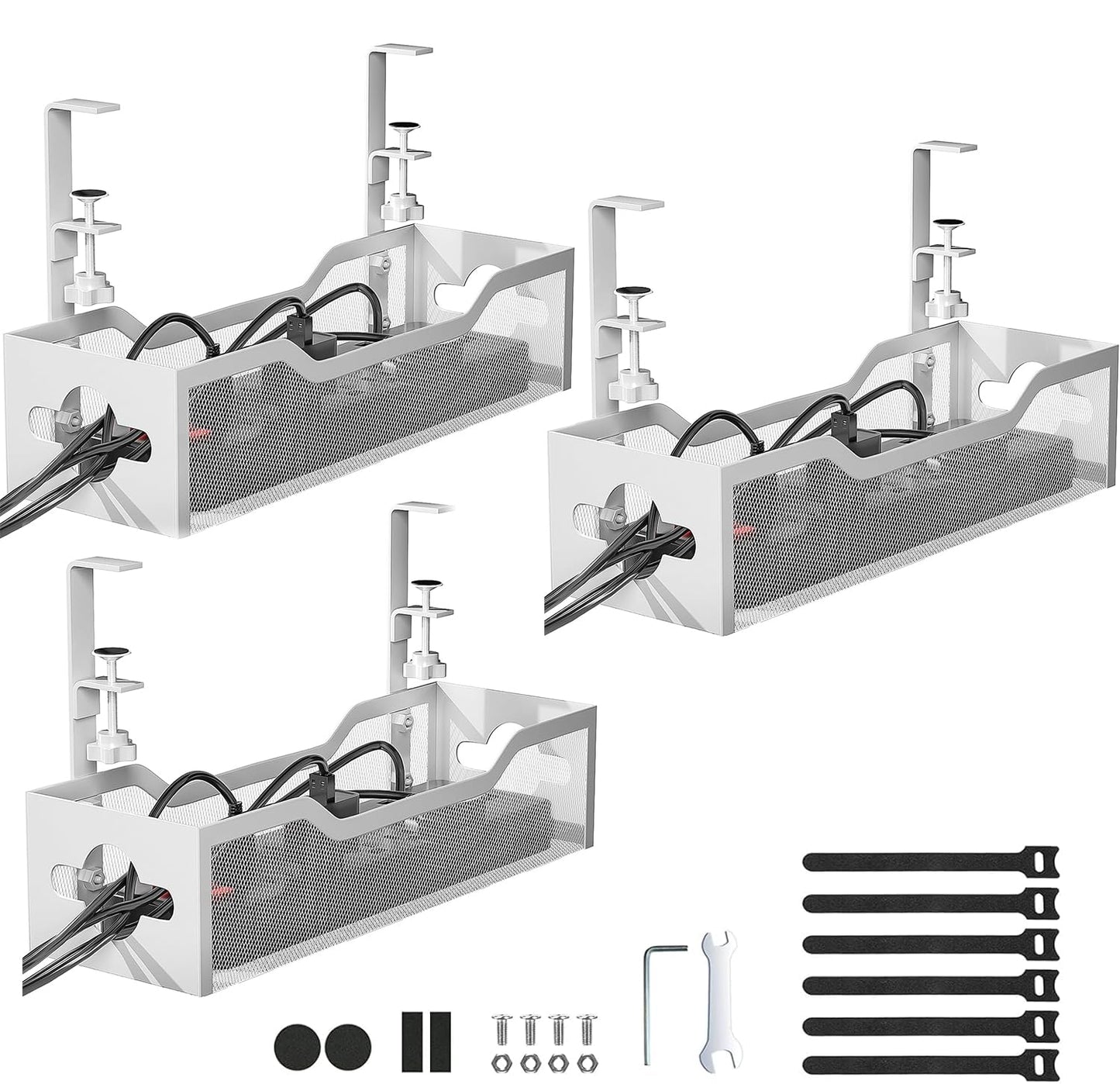 Under Desk Cable Management Organizer