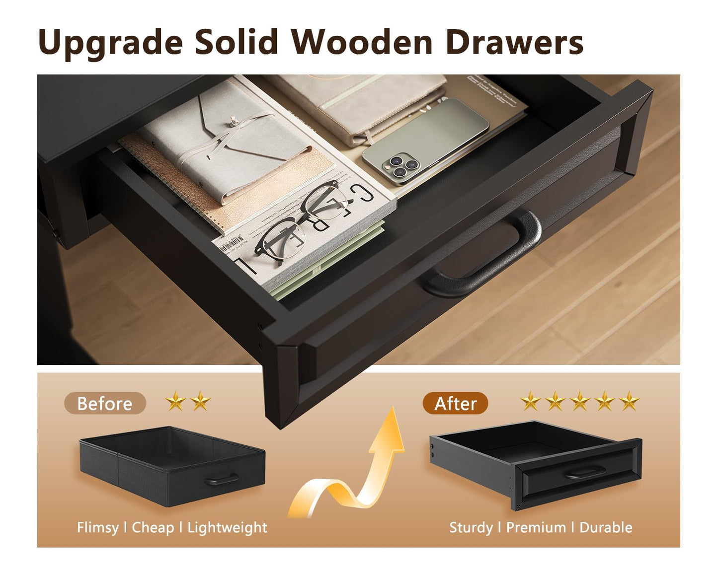 Electric Standing Desk with L-Shaped Workstation