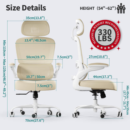 Ergonomic Mesh Office Chair with Adjustable Support