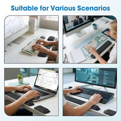 MEKASS Ergonomic Wrist Rest for Keyboard and Mouse