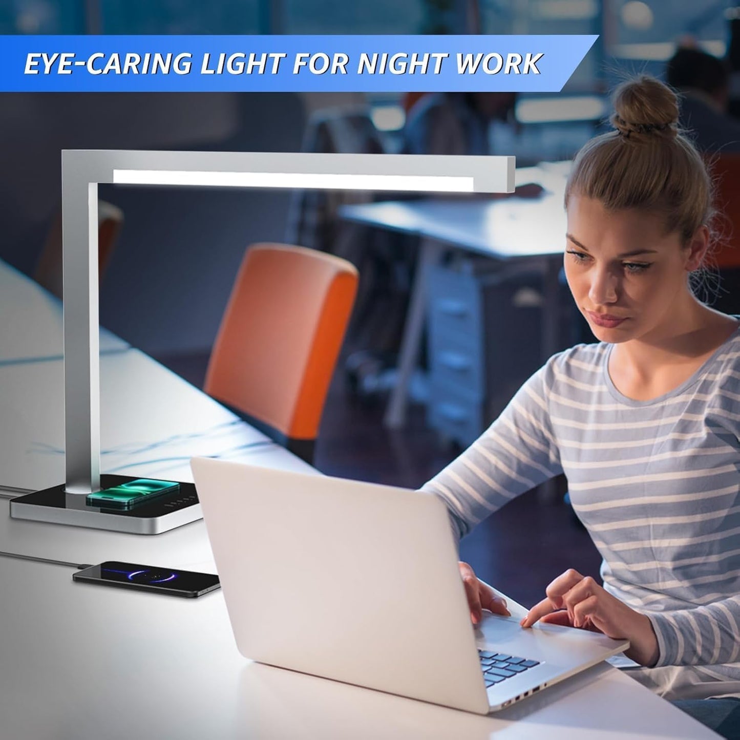 Aluminum LED Desk Lamp for Home Office Workspace