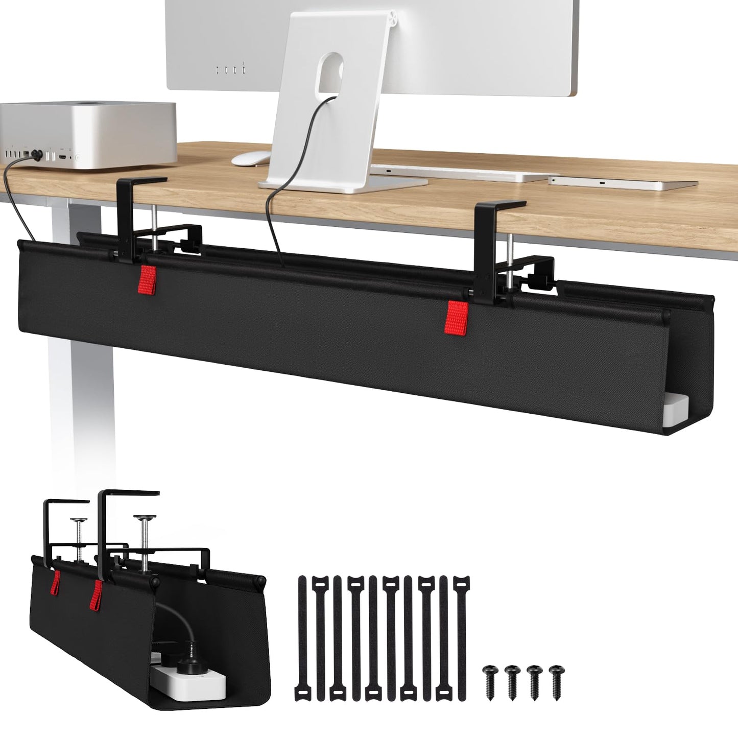 Univivi Under Desk Cable Management Tray