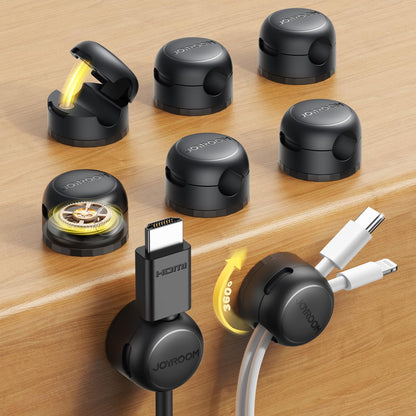 Magnetic Cable Clips for Desk Cable Management
