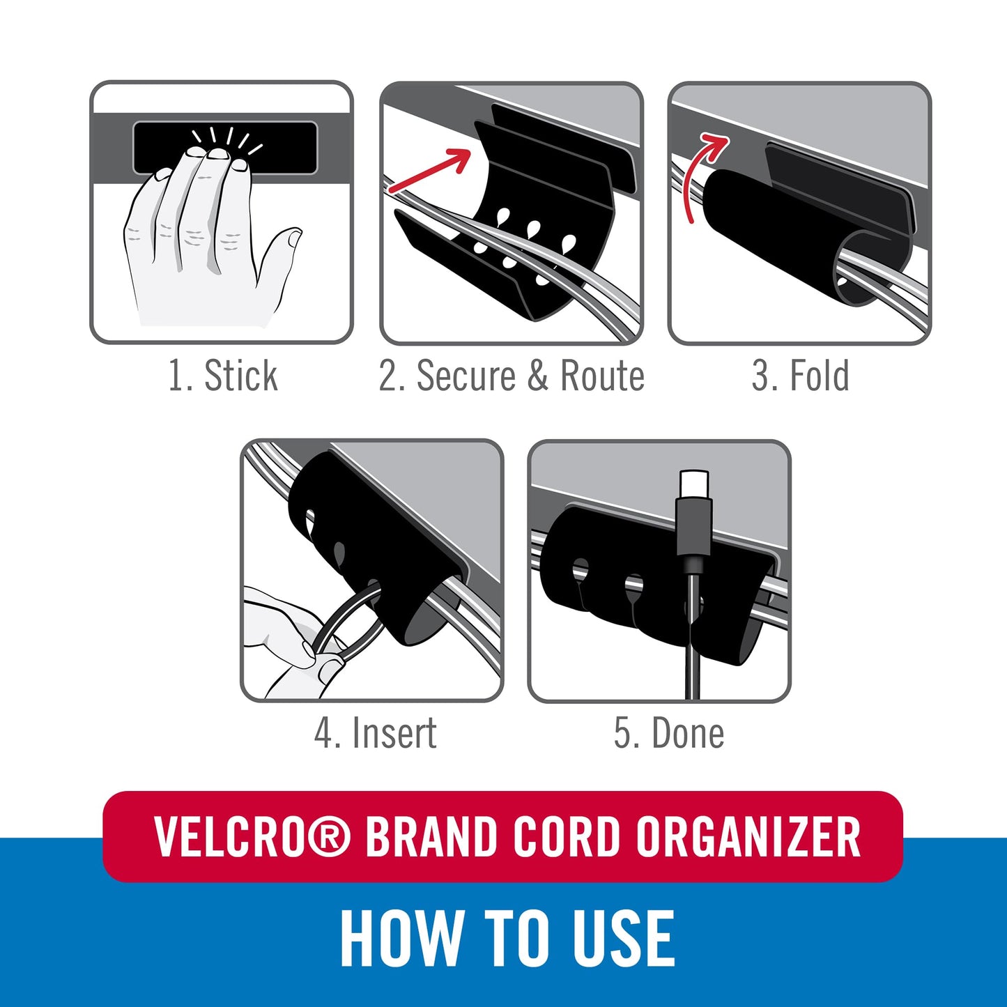 VELCRO Brand 150pk Cable Ties