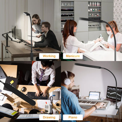 LED Desk Lamp with Adjustable Brightness and Modes