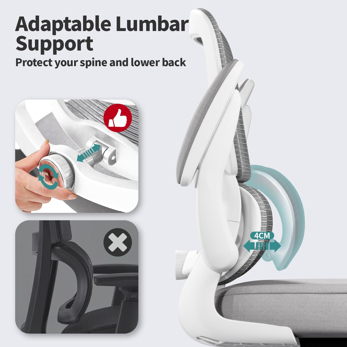 Ergonomic Mesh Office Chair with Lumbar Support