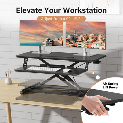 JOY worker Standing Desk Converter with Keyboard Tray