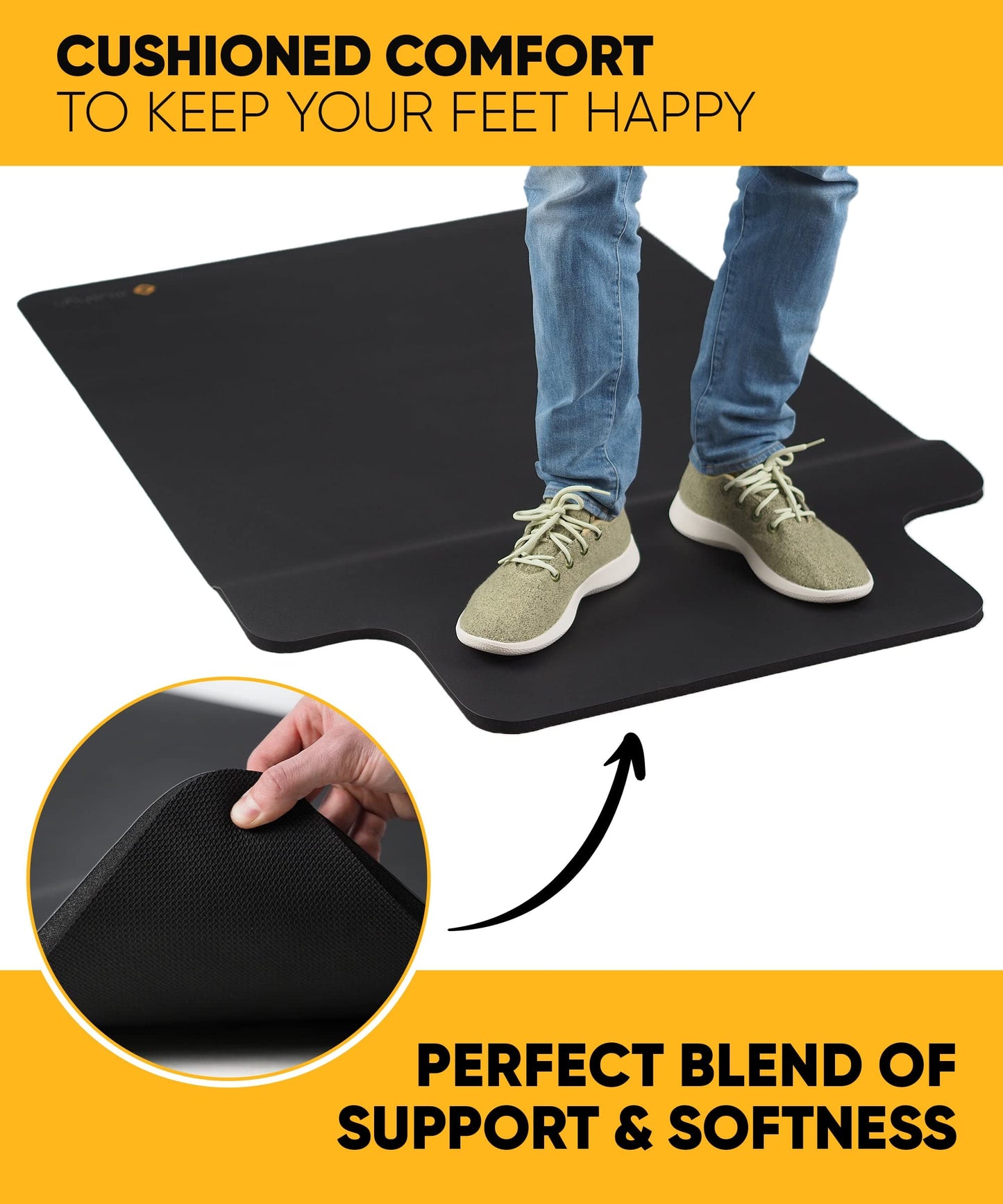 Anti Fatigue Standing Desk Mat with Chair Mat