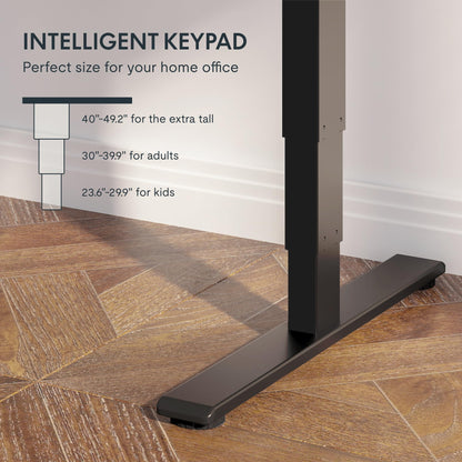 Dual Motor Electric Standing Desk with Bamboo Top