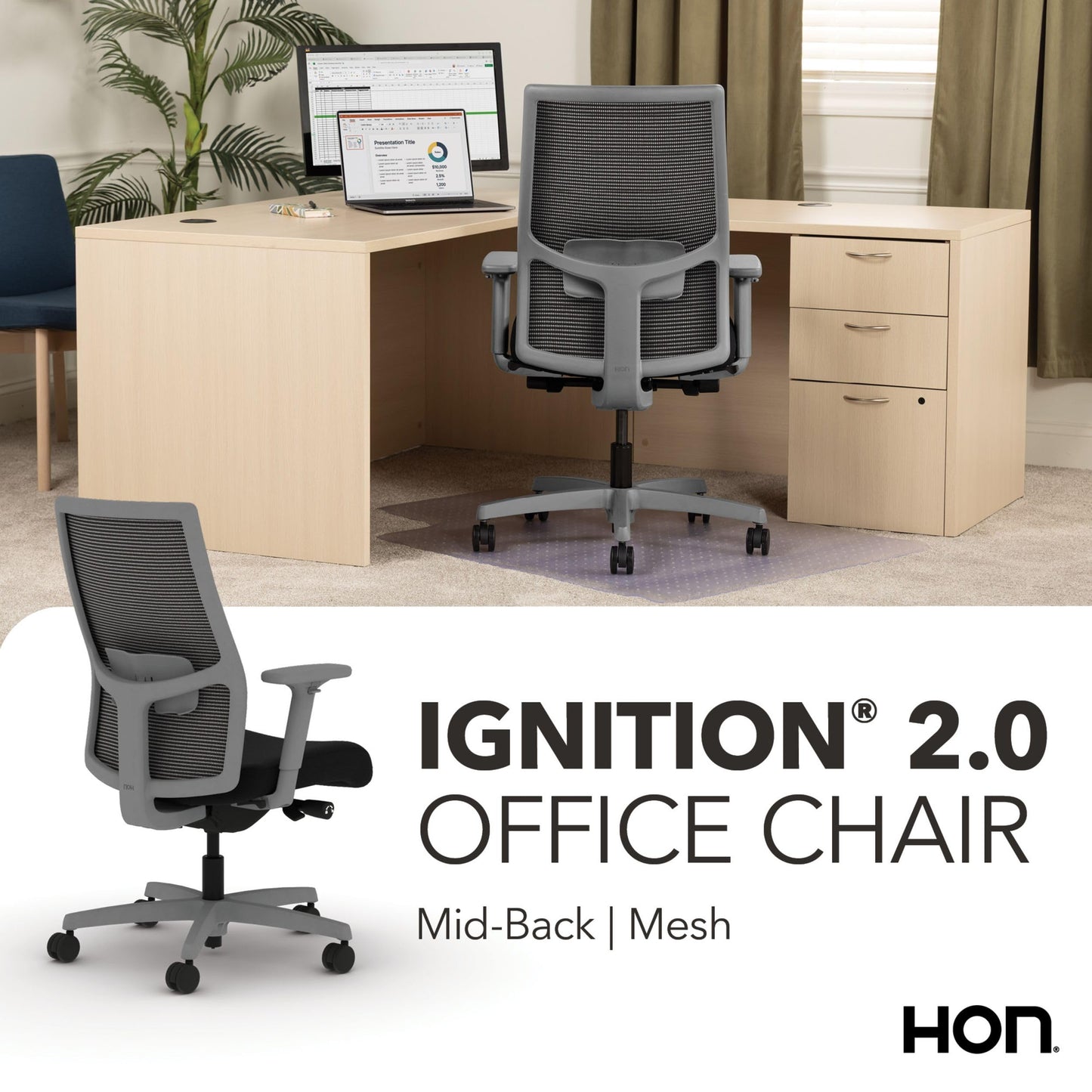Ergonomic Office Chair with Adjustable Lumbar Support