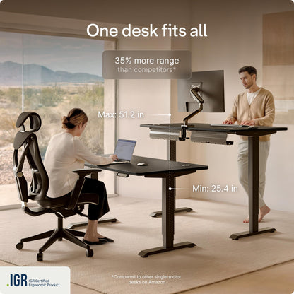 Electric Standing Desk for Home Office Workspace
