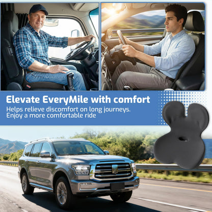 Ergonomic Memory Foam Seat Cushion with Lumbar Support